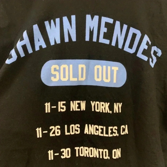 Shawn Mendes SOLD OUT Tour Concert T-Shirt - Picture 4 of 7